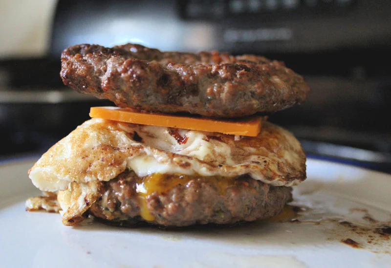 AirFryer Ultimate Carnivore Diet Double Beef Burger